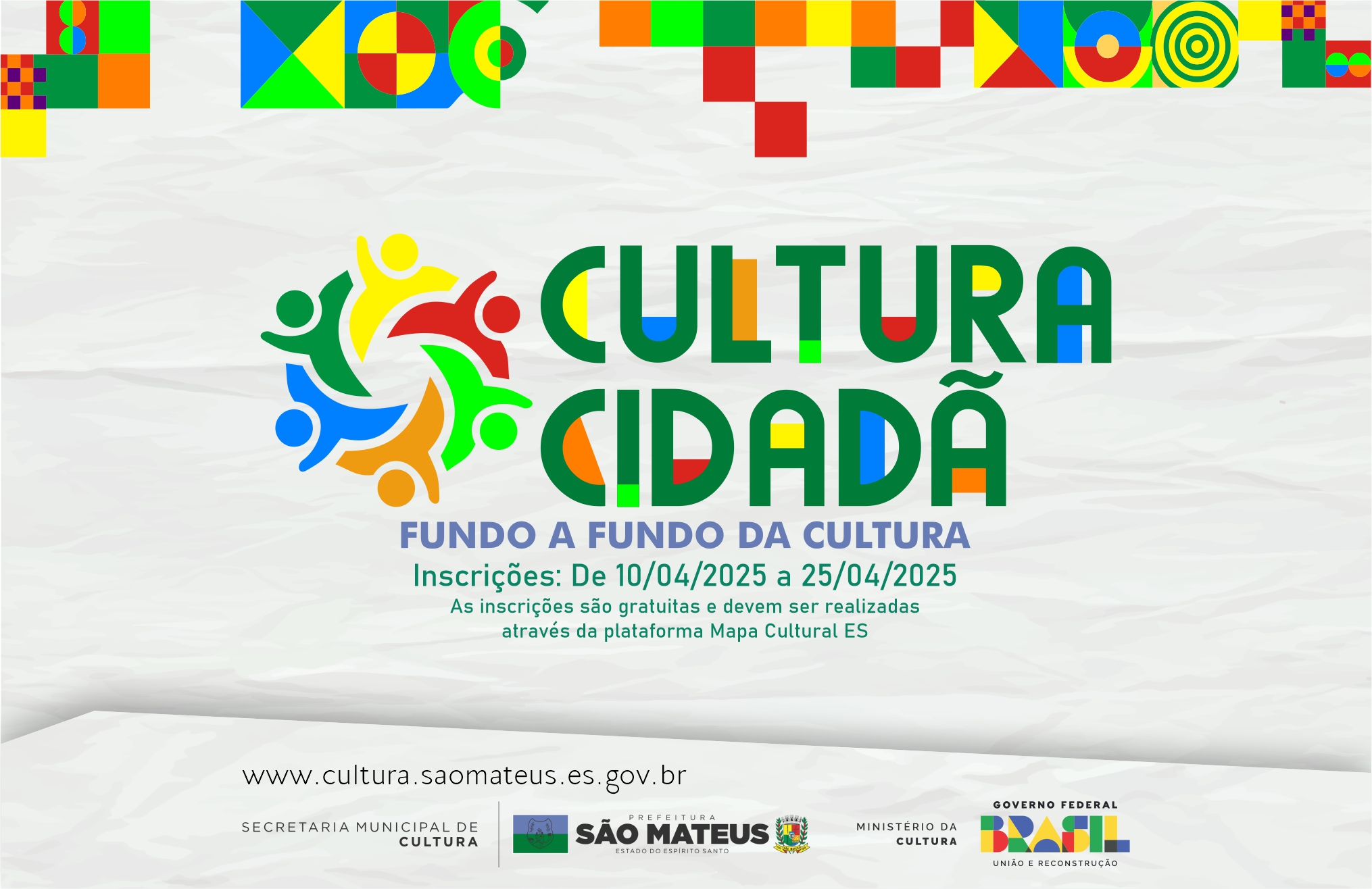 Leia mais sobre o artigo Prefeitura de São Mateus lança edital Cultura Cidadã