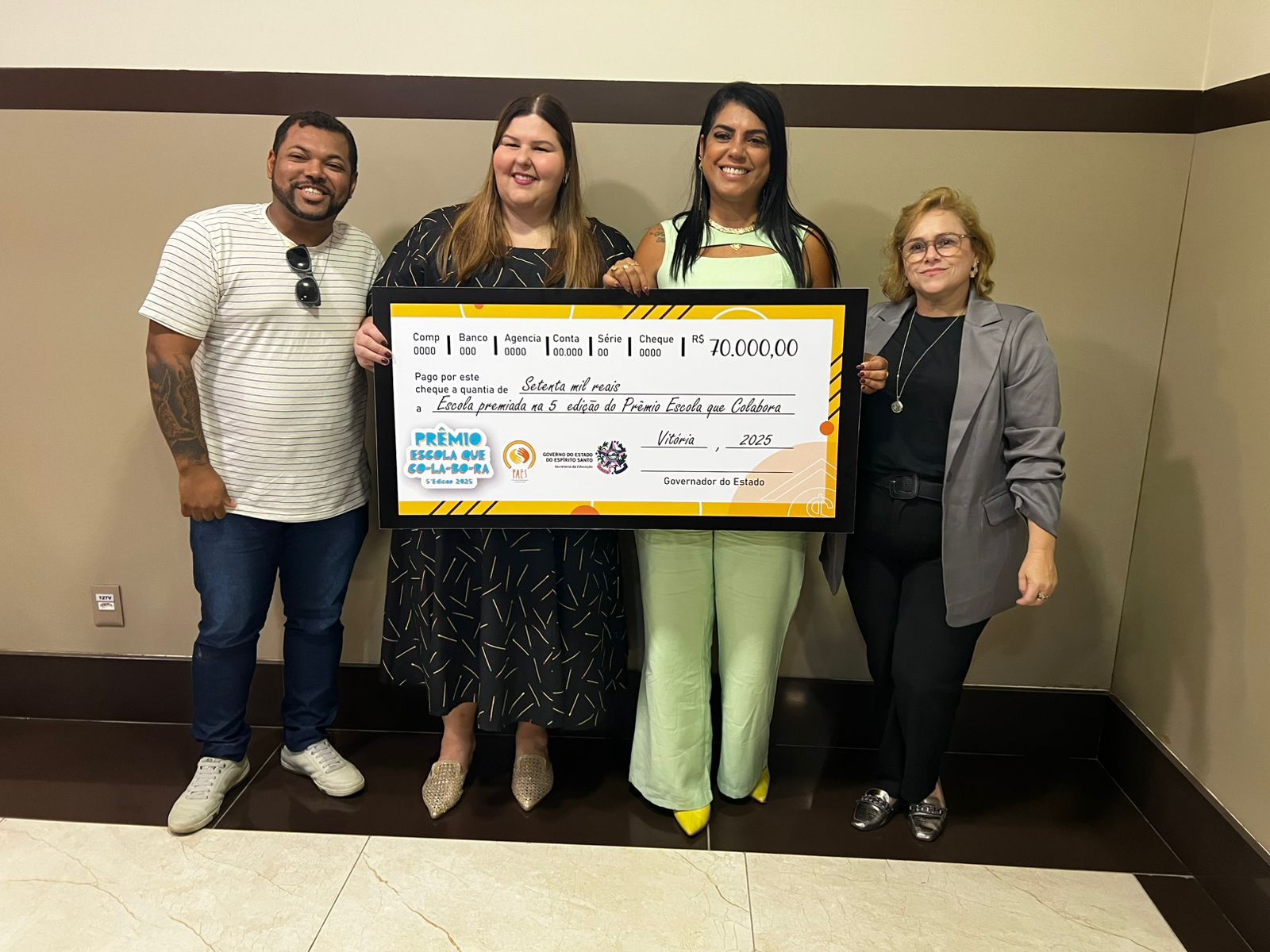 EMEFTI Ayrton Senna é premiada entre as 50 melhores do estado no Prêmio Escola que Colabora