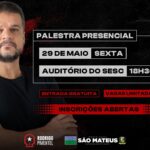 Prefeitura de São Mateus abre inscrições para palestra gratuita com Rodrigo Pimentel, inspiração do Capitão Nascimento